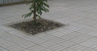 Качественная тротуарная плитка серого цвета в Дзержинском в октябре